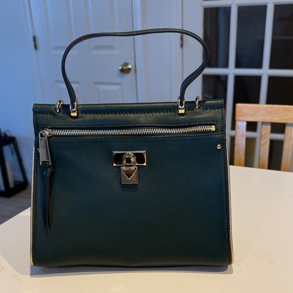 Michael Kors Jasmine  Medium Green Satchel